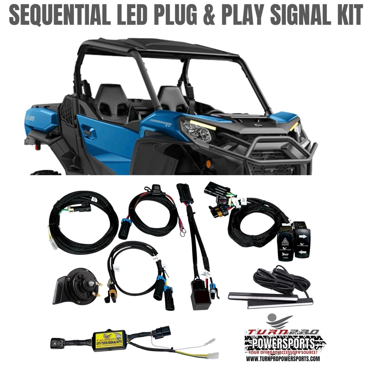 2020-24 Canam Commander Models Sequential LED Plug & Play Signal