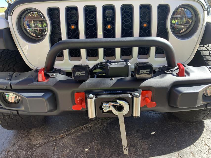 ROUGH COUNTRY 9500LB WINCH W/STEEL CABLE