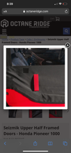 Load image into Gallery viewer, Honda Pioneer 1000 Seizmik Upper Half Framed Doors

