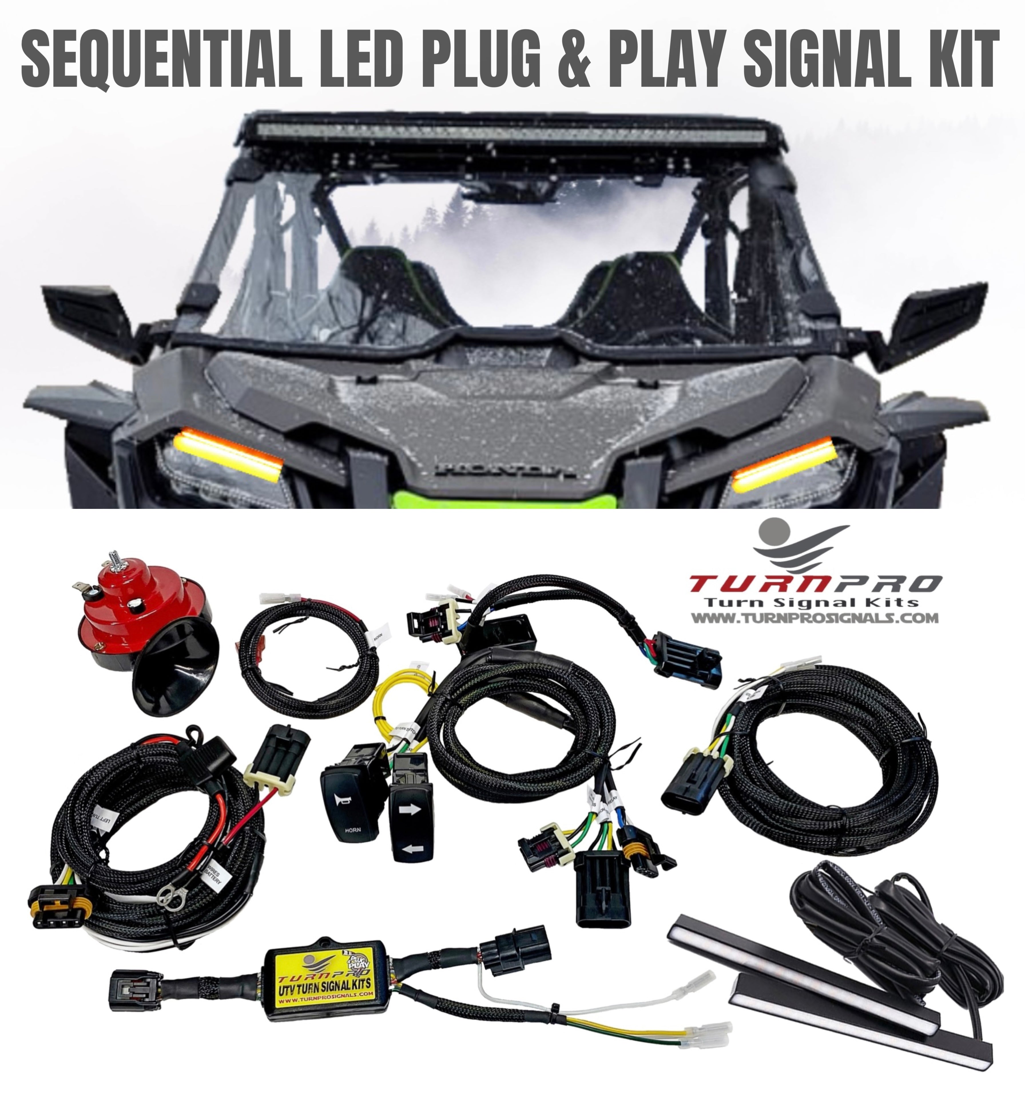 Honda Talon Models Sequential LED Plug & Play Signal System TurnPro