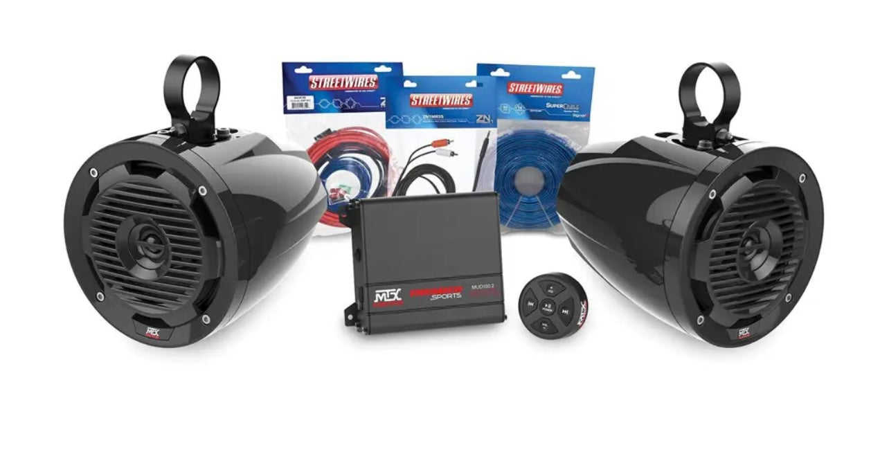 MTX BLUETOOTH CONTROLLED TWO-SPEAKER SOUND SYSTEM