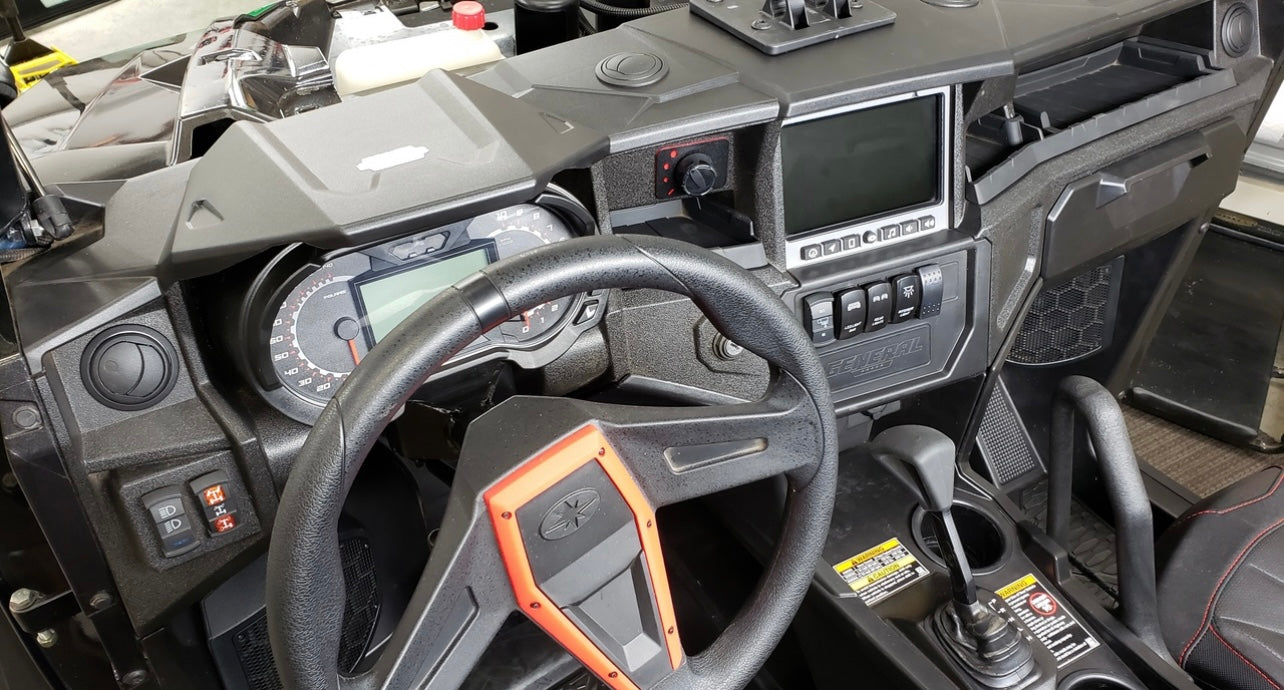 Ice Crusher Cab Heater Polaris General 1000 (2016-2022) with Rockford Fosgate Subwoofer and Defrost