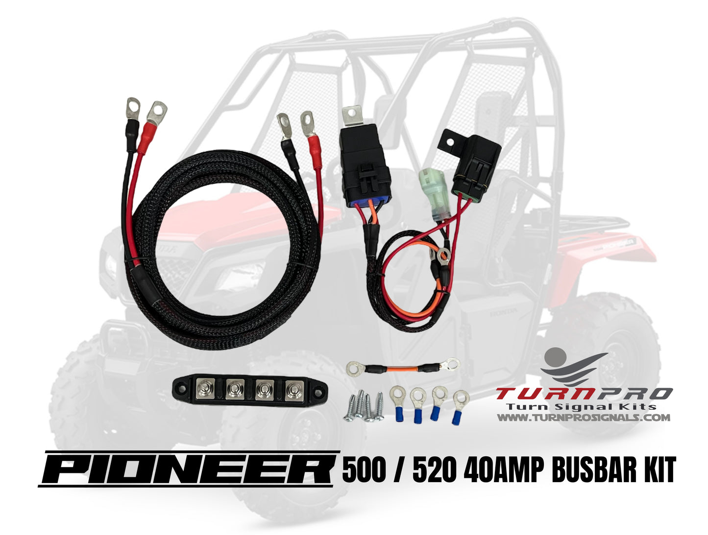 2019-25 Honda Pioneer 500/520 Models “Keyed On” 40AMP Power Busbar