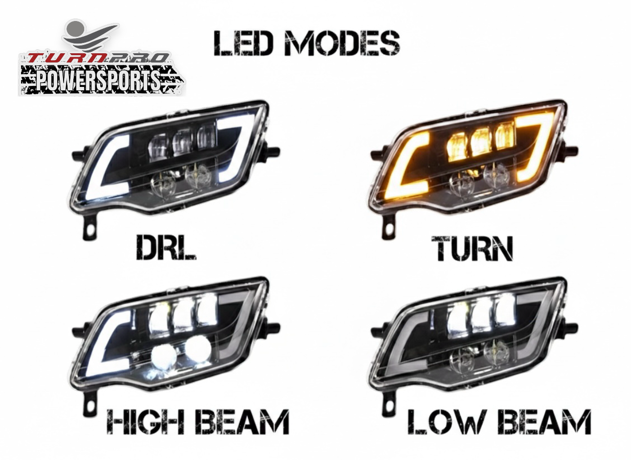 2016-25 Honda Pioneer 1000 Models Plug & Play Headlight Turn Signal System