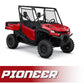 Rugged Radio Honda Pioneer Complete Communication Kit with Optional Bluetooth Intercom and 2-Way Radio