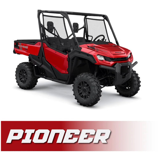 Rugged Radio Honda Pioneer Complete Communication Kit with Optional Bluetooth Intercom and 2-Way Radio
