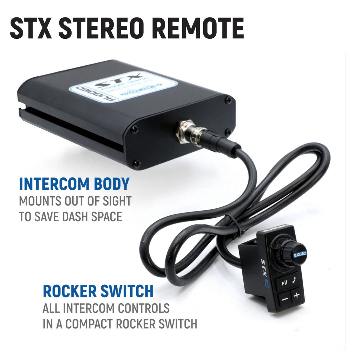 Rugged Radio Honda Pioneer Complete Communication Kit with Optional Bluetooth Intercom and 2-Way Radio