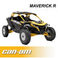 Rugged Radio Can-Am Maverick R Complete Communication Kit with Rocker Switch Bluetooth Intercom and 2-Way Radio