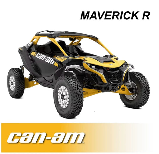 Rugged Radio Can-Am Maverick R Complete Communication Kit with Rocker Switch Bluetooth Intercom and 2-Way Radio