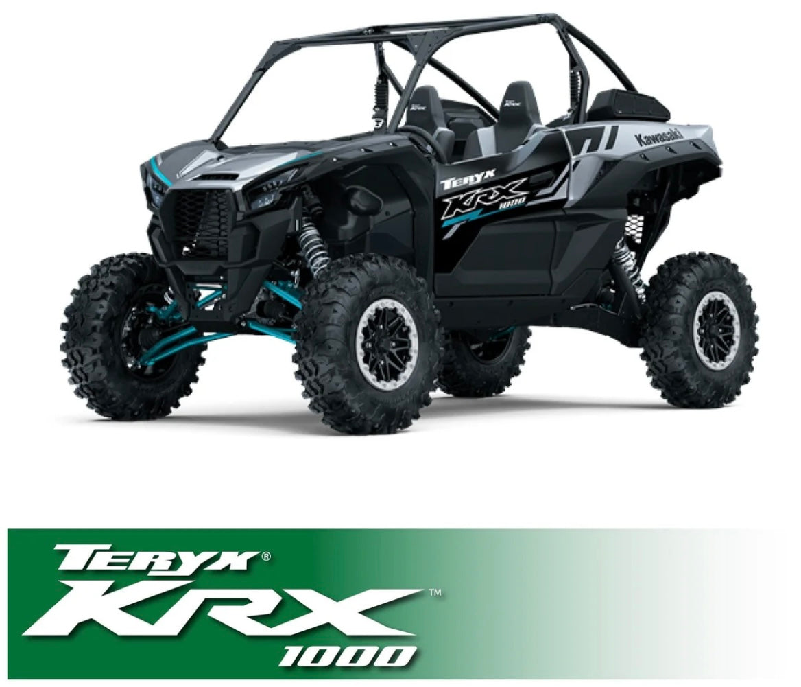 Rugged Radio Kawasaki KRX 1000 Complete Communication Kit with Bluetooth Intercom and 2-Way Radio