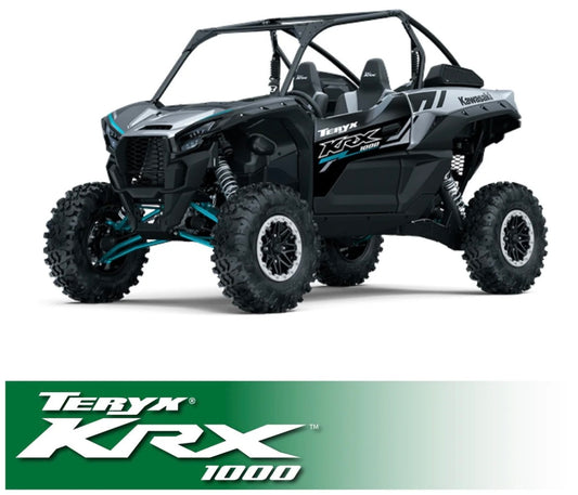 Rugged Radio Kawasaki KRX 1000 Complete Communication Kit with Bluetooth Intercom and 2-Way Radio