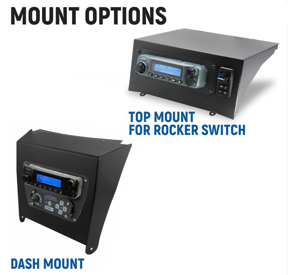 Rugged Radio Kawasaki KRX 1000 Complete Communication Kit with Bluetooth Intercom and 2-Way Radio