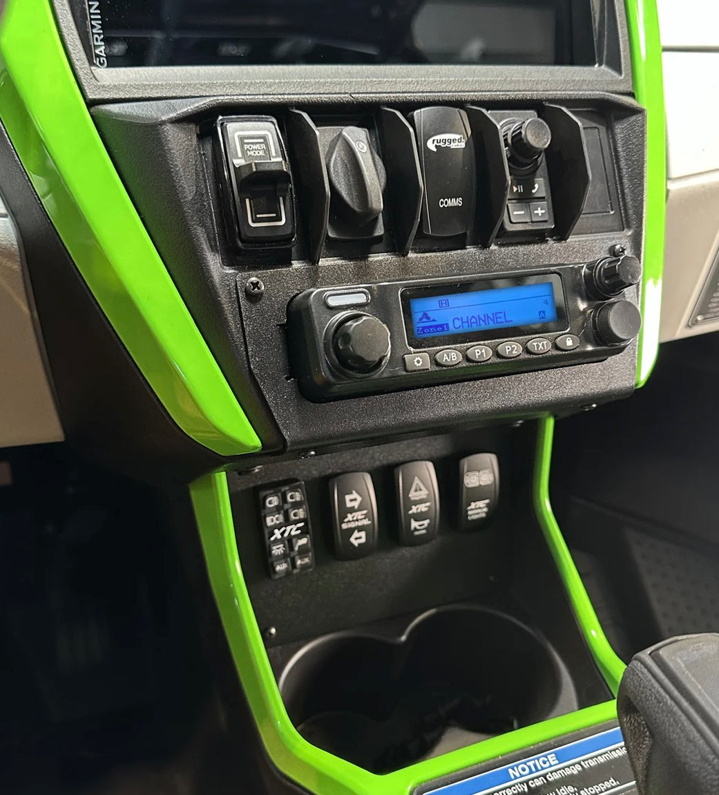 Rugged Radio Kawasaki Teryx4 / Teryx5 H2 Complete Communication Kit with Bluetooth Intercom and 2-Way Radio