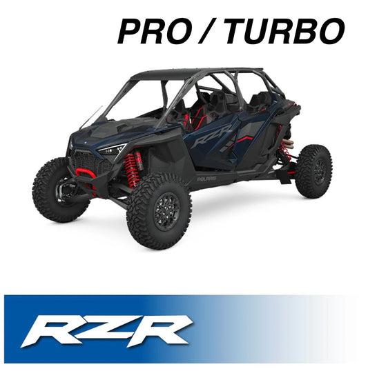 Rugged Radio Polaris RZR PRO XP / Turbo R / Pro R  Complete Communication Kit with Bluetooth Intercom and 2-Way Radio