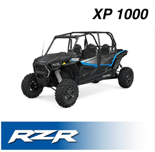 Rugged Radio Polaris RZR XP 1000 Complete Communication Kit with Bluetooth Intercom and 2-Way Radio