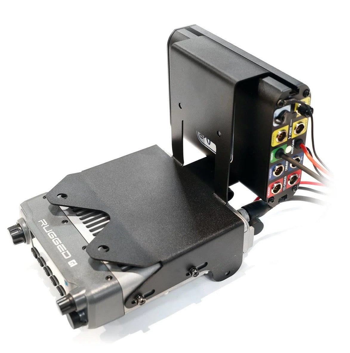 Rugged Radio Polaris RZR XP Complete Communication Kit with Rocker Switch Bluetooth Intercom and 2-Way Radio