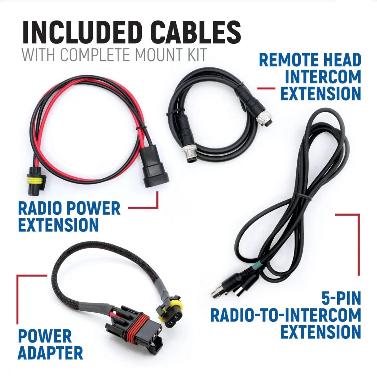 Rugged Radio Polaris Xpedition Complete Communication Kit with Bluetooth Intercom and 2-Way Radio