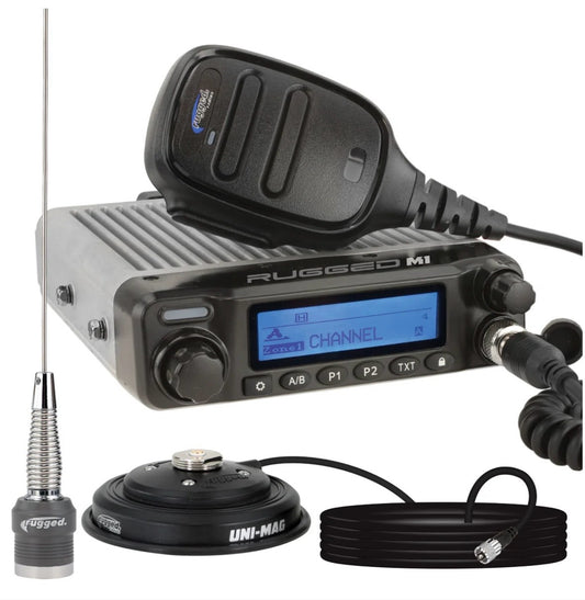 Rugged Radio Kit - Rugged M1 RACE SERIES Waterproof Mobile with Antenna - Digital and Analog