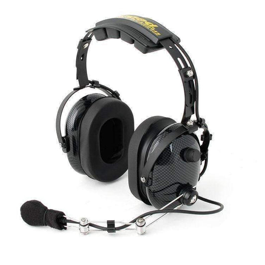 Rugged Radio H22 Over the Head (OTH) Headset for 2-Way Radios - Black Carbon Fiber