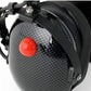 Rugged Radio H22 Over the Head (OTH) Headset for 2-Way Radios - Black Carbon Fiber
