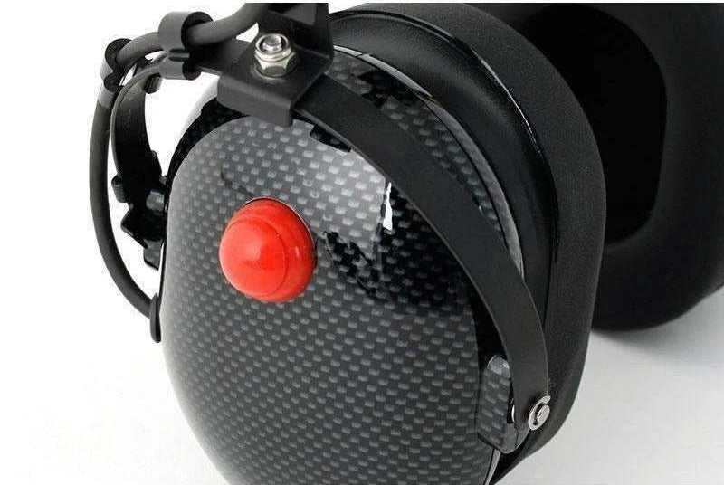 Rugged Radio H22 Over the Head (OTH) Headset for 2-Way Radios - Black Carbon Fiber