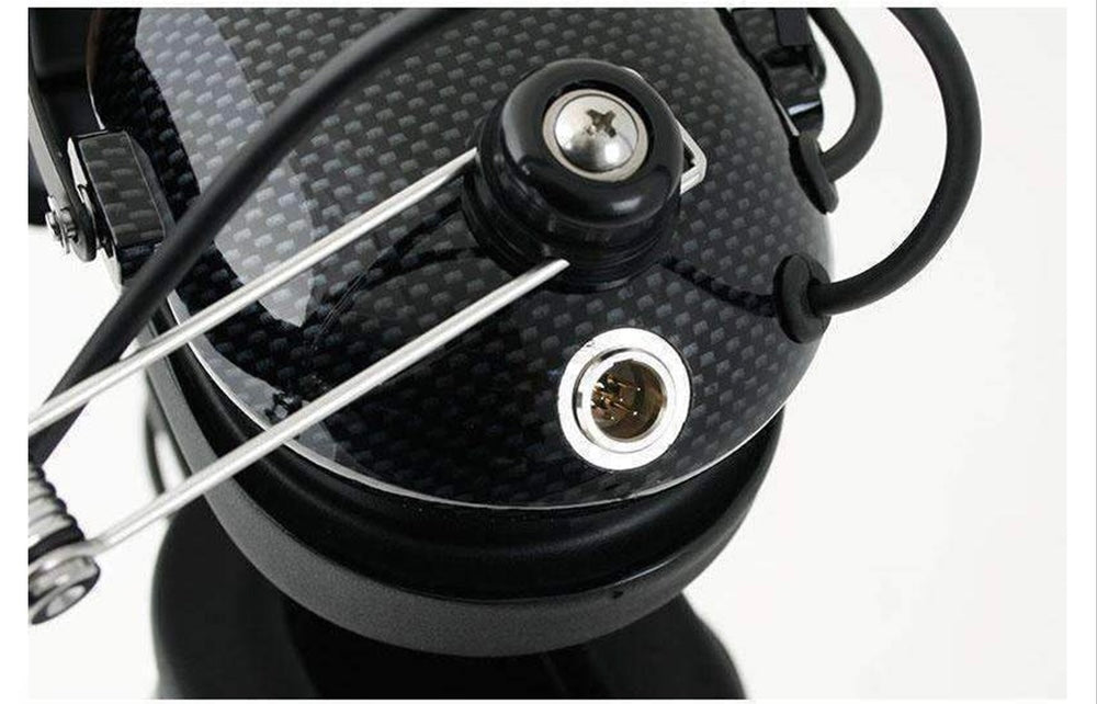 Rugged Radio H22 Over the Head (OTH) Headset for 2-Way Radios - Black Carbon Fiber