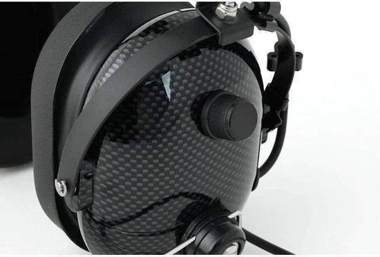 Rugged Radio H22 Over the Head (OTH) Headset for 2-Way Radios - Black Carbon Fiber