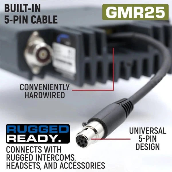 Radio Kit - Rugged GMR25 Waterproof GMRS Mobile Radio W/Antenna