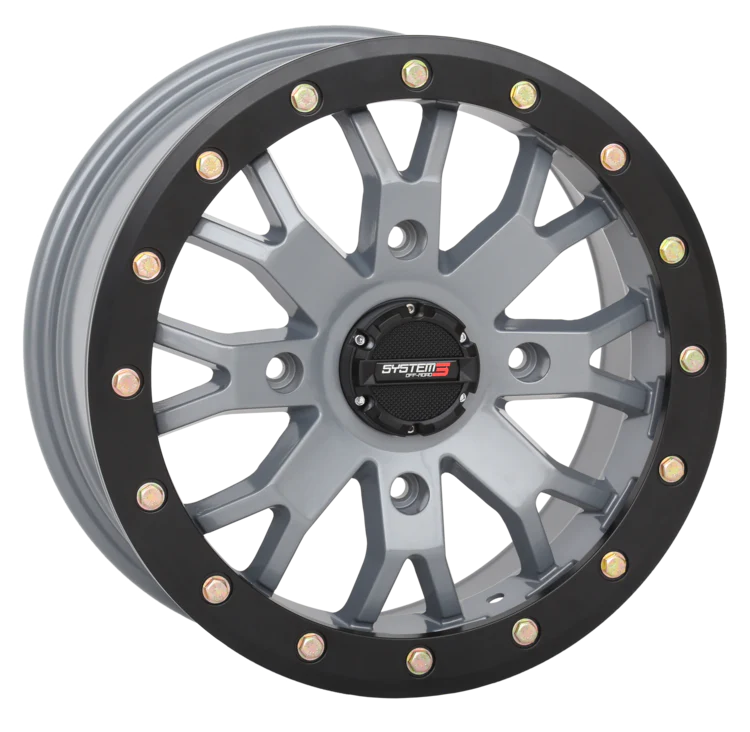 SYSTEM 3 SB-4 BEADLOCK WHEEL SATIN CEMENT GREY