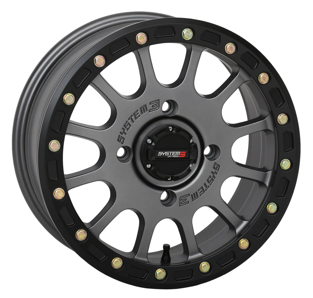 SYSTEM 3 SB-5 BEADLOCK WHEELS GUN METAL GREY