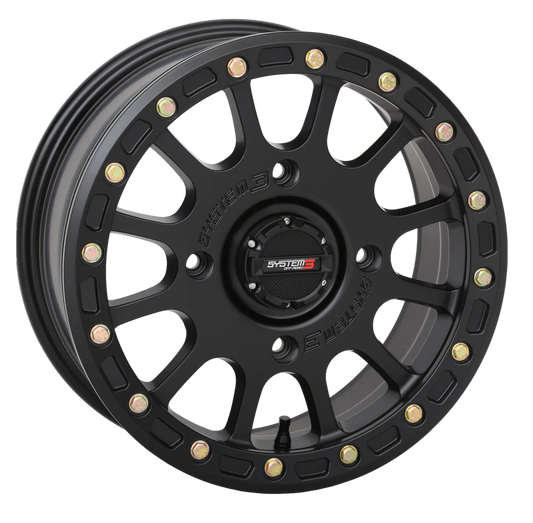 SYSTEM 3 SB-5 BEADLOCK WHEELS MATTE BLACK