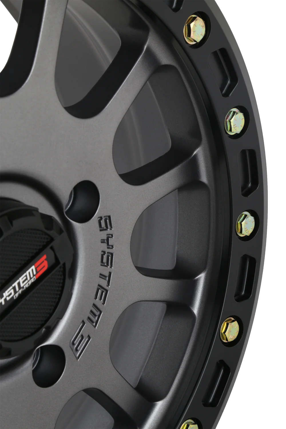 SYSTEM 3 SB-5 BEADLOCK WHEELS GUN METAL GREY