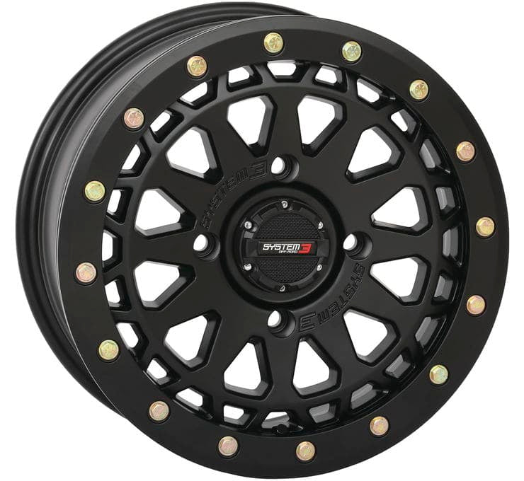 SYSTEM 3 SB-6 BEADLOCK WHEELS MATTE BLACK