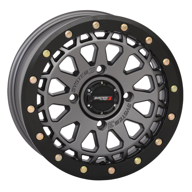 SYSTEM 3 SB-6 BEADLOCK WHEELS GUNMETAL GREY
