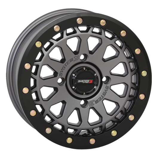 SYSTEM 3 SB-6 BEADLOCK WHEELS GUNMETAL GREY