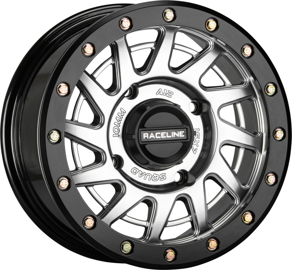 RACELINE SQUAD 15X7 BDLK WHEEL HYPER SILVER