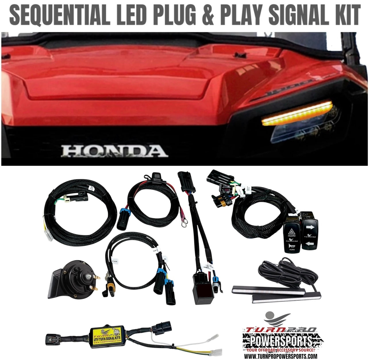 Dealer Honda Pioneer Models Sequential LED Plug & Play Signal System