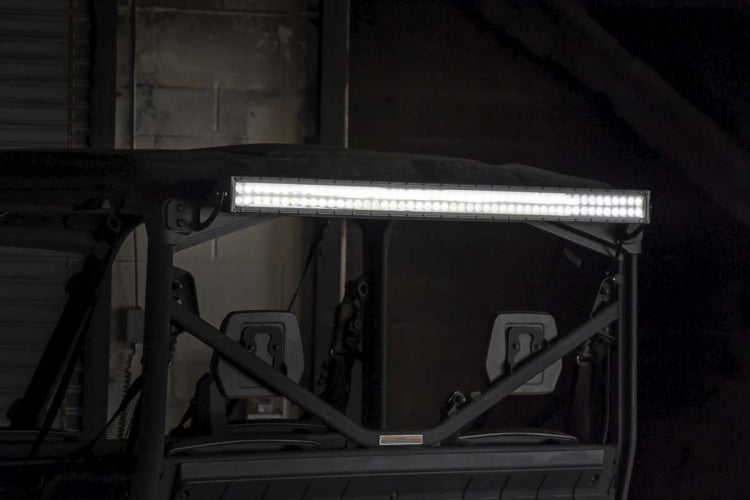 ROUGH COUNTRY LED LIGHT KIT CAB MOUNT 50" BLACK DUAL ROW FOR CAN-AM DEFENDER