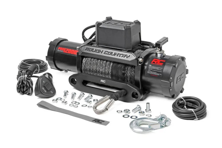 ROUGH COUNTRY 12000LB PRO SERIES WINCH W/SYNTHETIC ROPE