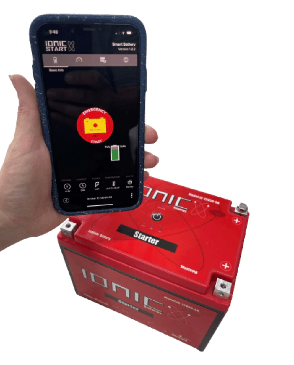 Ionic 12V 9Ah Lithium Powersports Battery