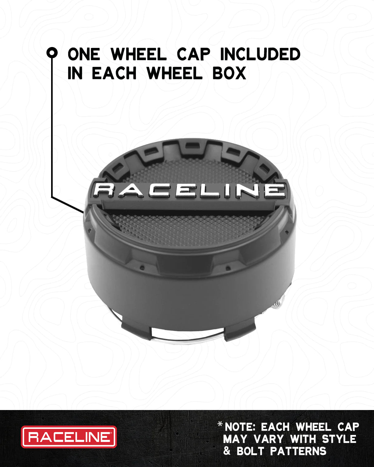 RACELINE TWIST WHEEL 14X7 BLK/MACHINED