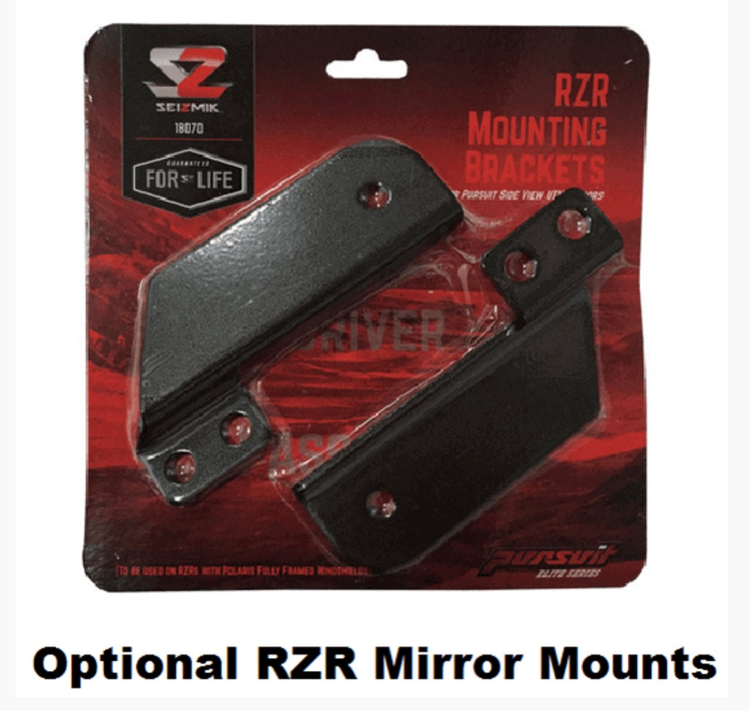 Seizmik Pursuit Aluminum Break Away Side Mirrors