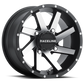 RACELINE TWIST WHEEL 14X7 BLK/MACHINED