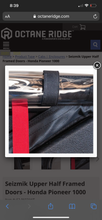 Load image into Gallery viewer, Honda Pioneer 1000 Seizmik Upper Half Framed Doors
