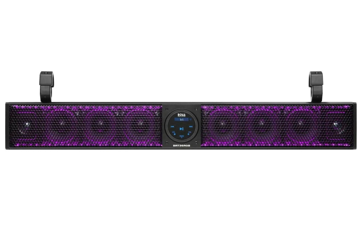 BOSS AUDIO 36" RIOT SOUND BAR WITH RGB 8 SPEAKERS FITS 1.5-2.0" BARS