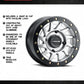 RACELINE SQUAD 15X7 BDLK WHEEL HYPER SILVER