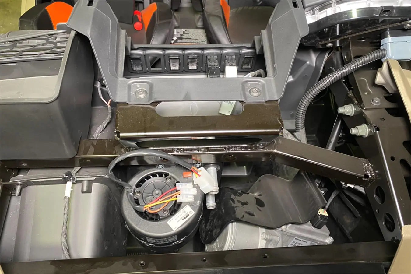 2019-Current Polaris RZR XP Turbo Cab Heater with Defrost for Machines with Glovebox Subwoofer