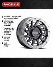 Load image into Gallery viewer, RACELINE SQUAD BDLK WHEEL 15X7 BLK/GUNMETAL
