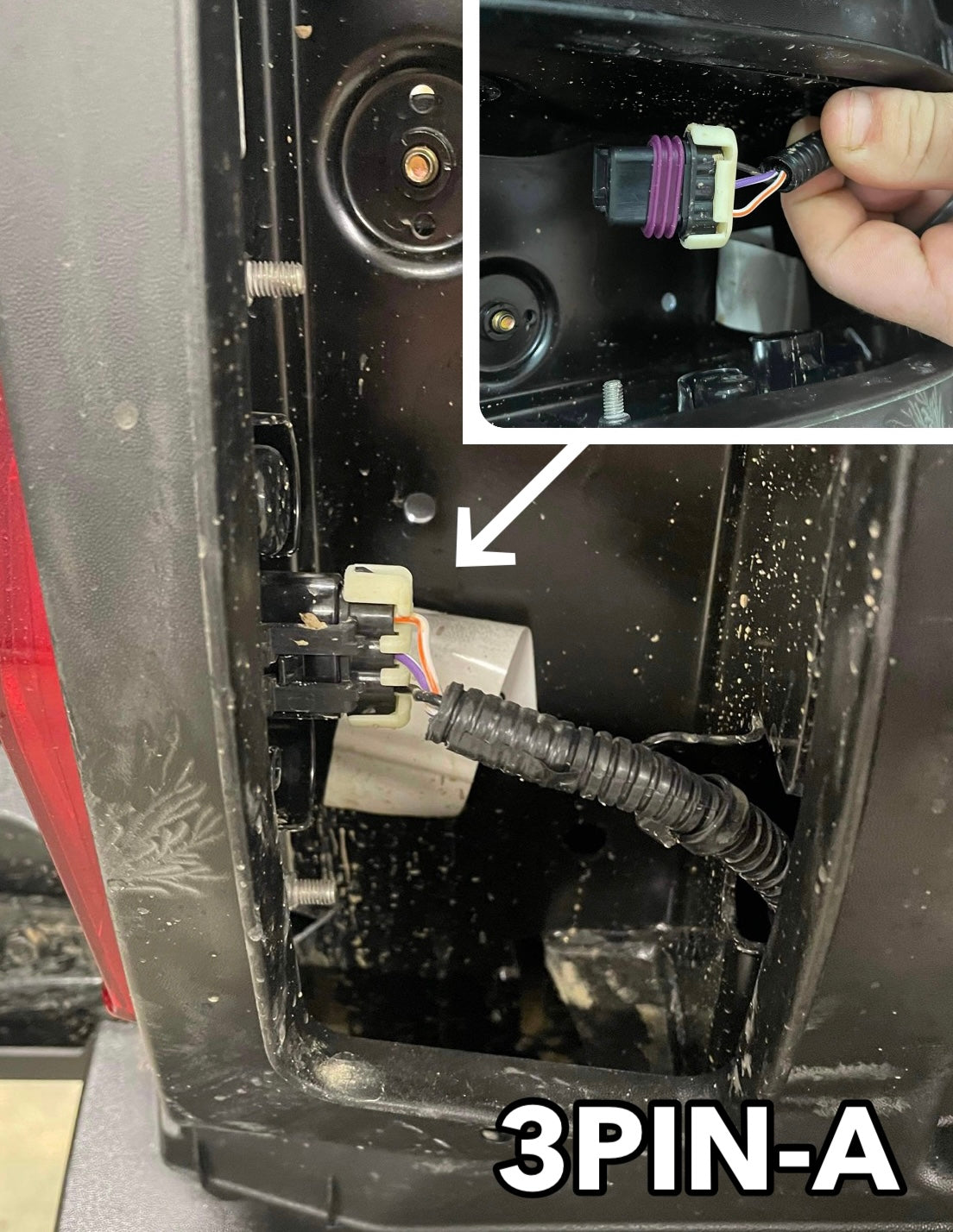 Canam Taillight Pigtail - Whip / Rock Lights 12V Power