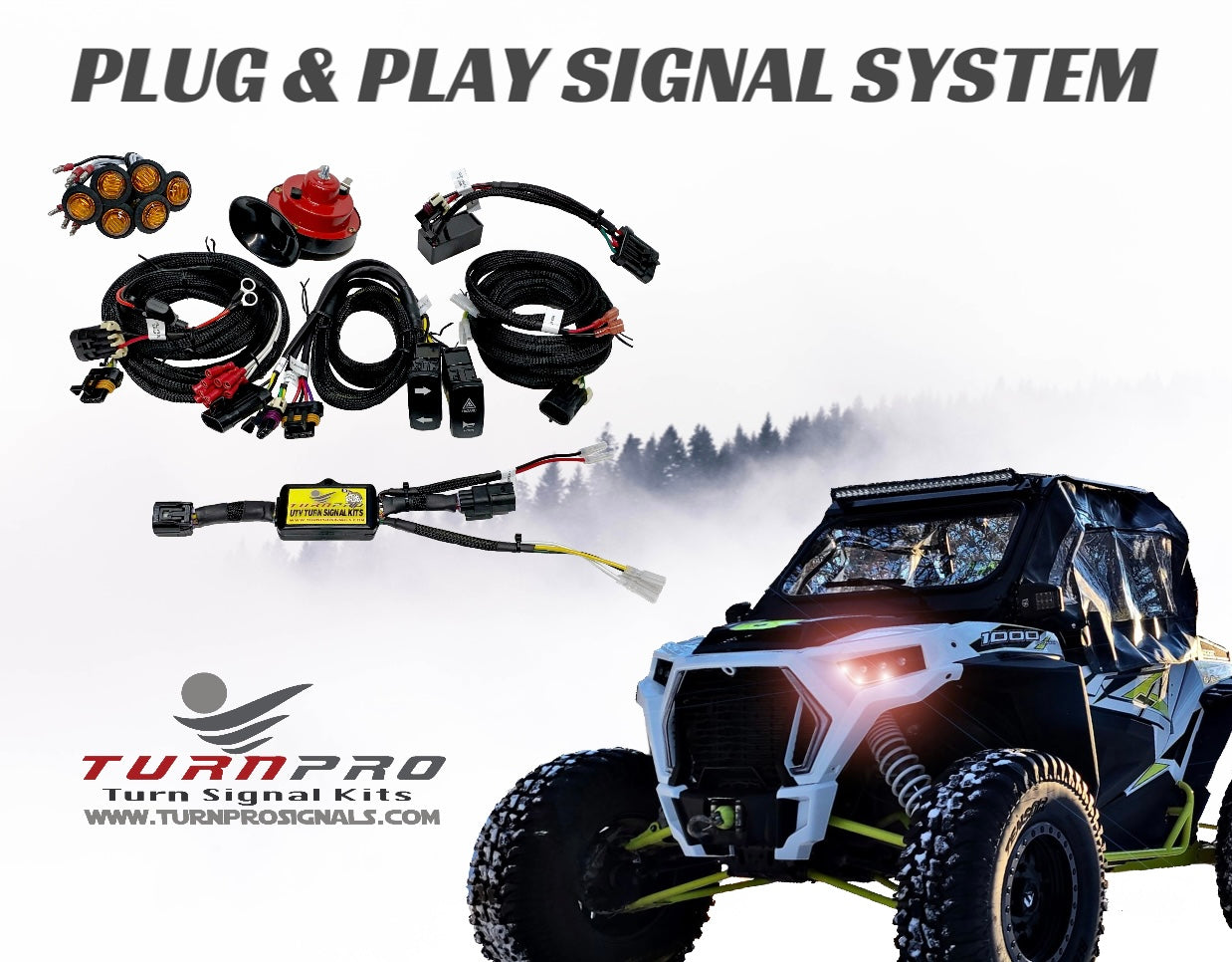 Dealer 2016-25 Polaris Ranger Models Plug & Play Signal System